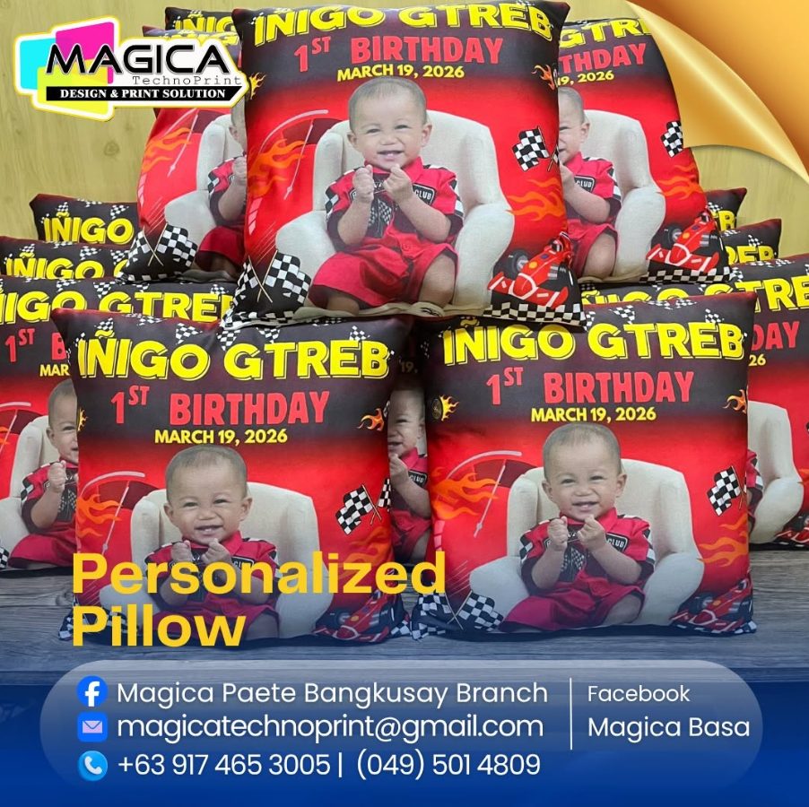 Personalized birthday photo pillows