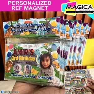 Personalized birthday souvenir ref magnets