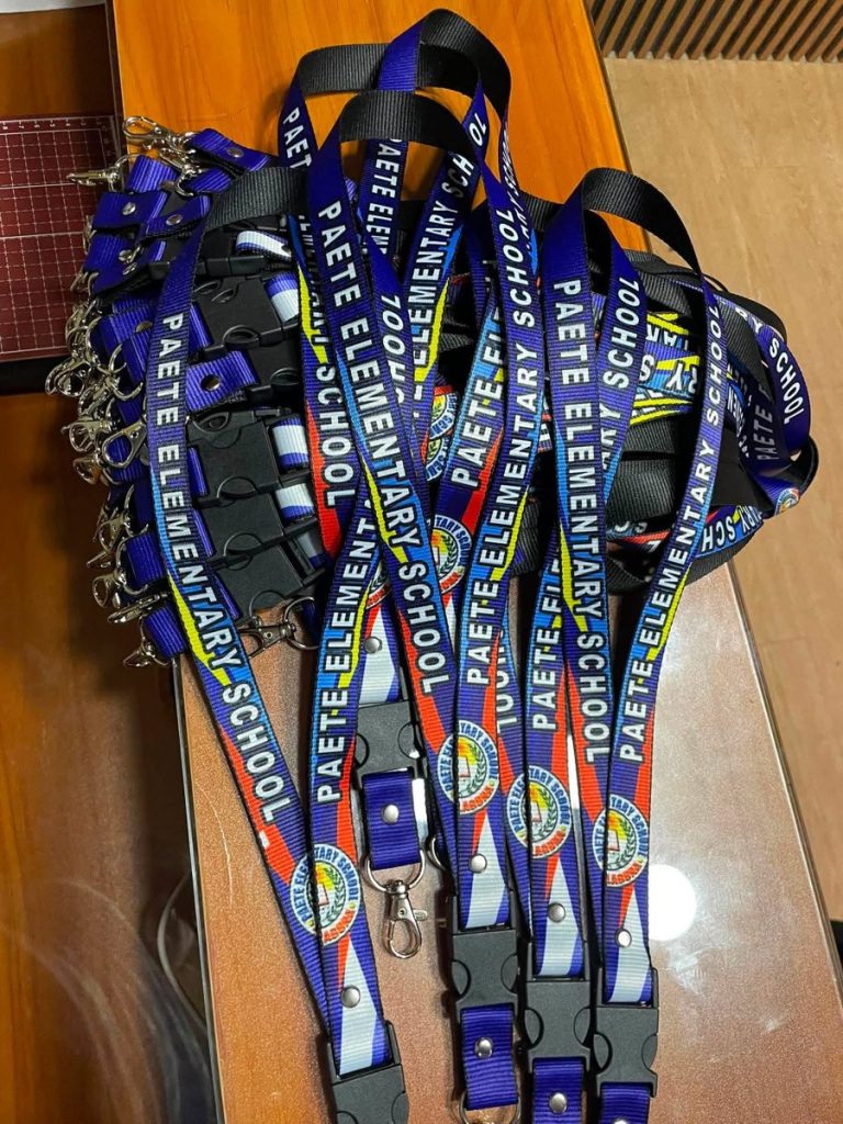 Custom printed school ID lanyards